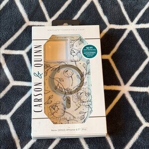 iPhone 6.7" Pro Case - White Floral Design